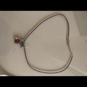 Fossil purple necklace